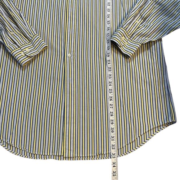Ralph Lauren Mens Shirt 34/35 Designer Striped Preppy Event Interview - Picture 6 of 7